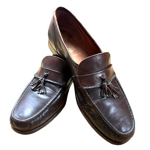 Men\'s Allen Edmonds Villarosa Tassel Loafers - Brownish Burgundy Size 13B main image 9